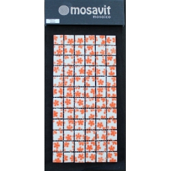 Mozaika szklana MOSAVIT Dream Flor Naranja