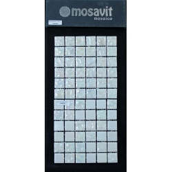 Mozaika szklana MOSAVIT Drops Blanco